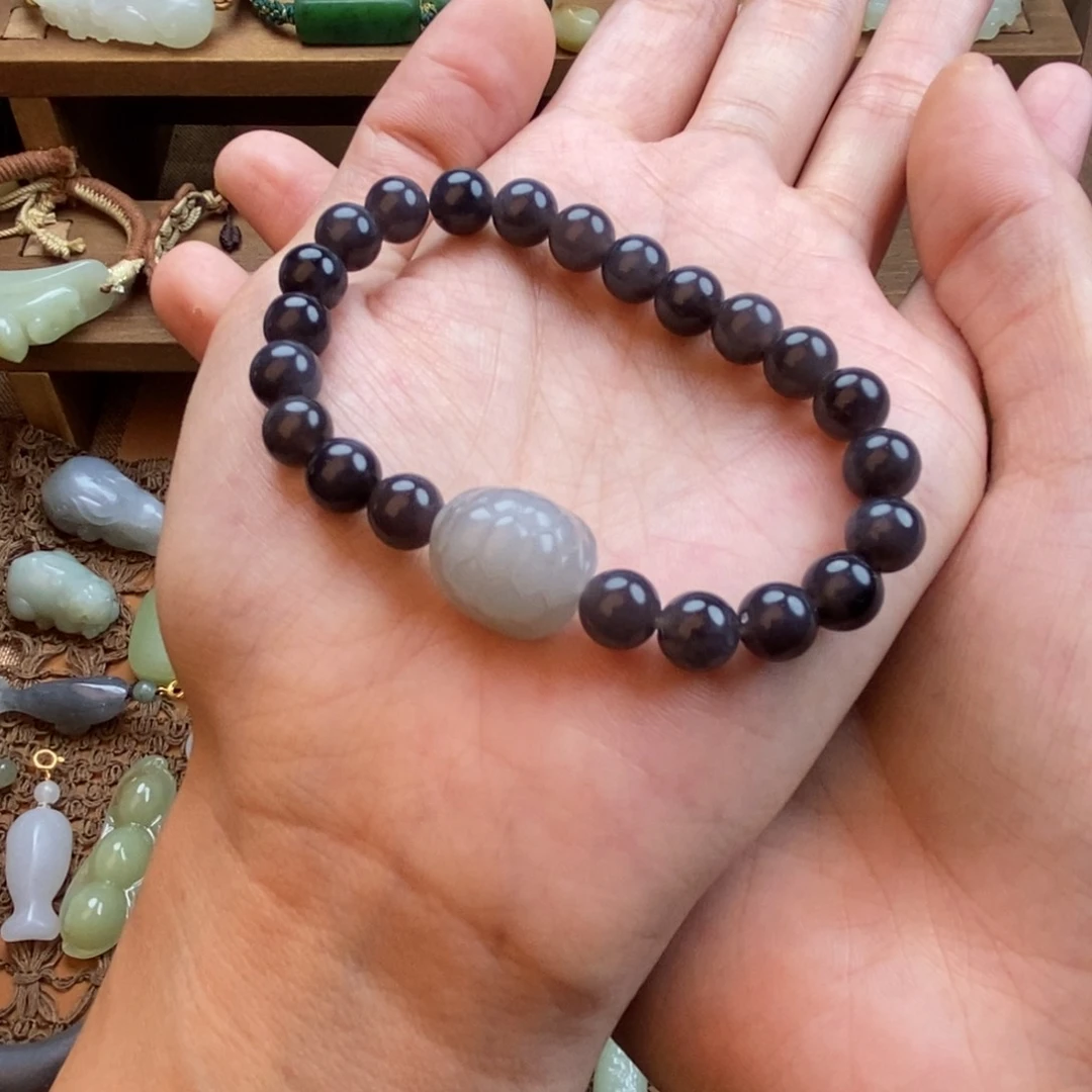 和田玉未镶嵌颈饰小*