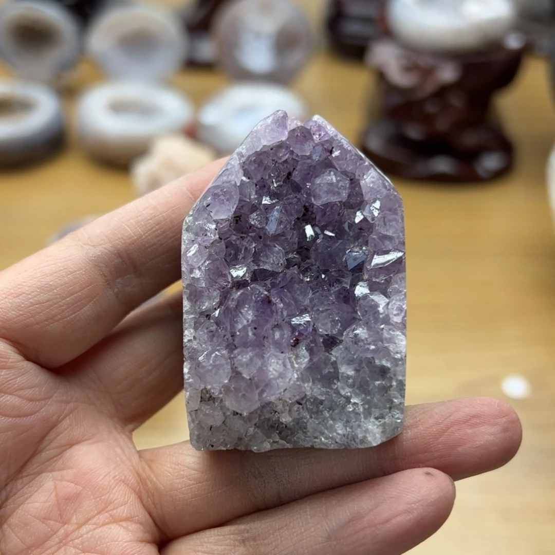 紫晶水晶无镶嵌未镶嵌晶镇96