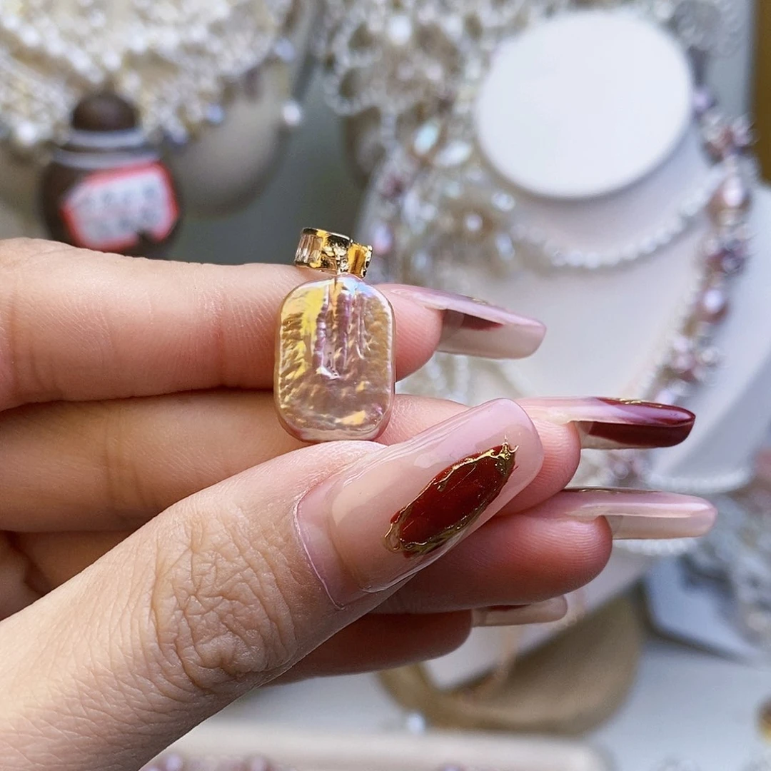 淡水珍珠颈饰银S925镶嵌