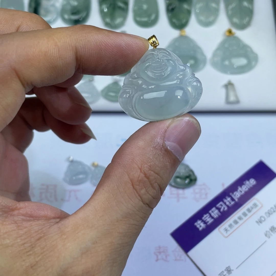 光***_翡翠18K金镶嵌颈饰11111