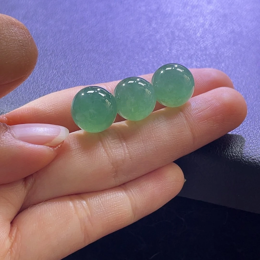 散珠翡翠展示勿拍缅甸翡翠a货卡11+发其一油绿