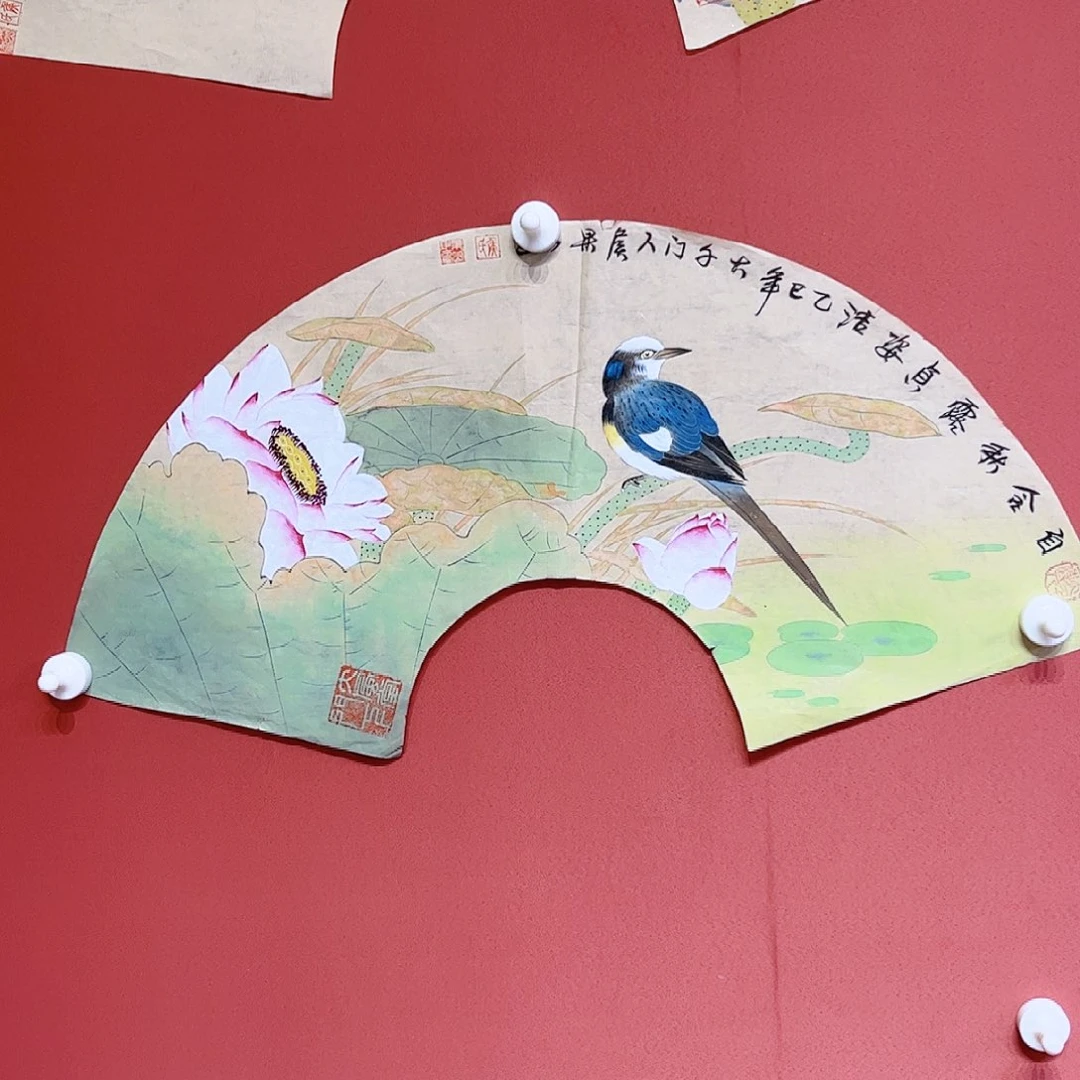 国画侯果山老师亲笔手绘作品朵