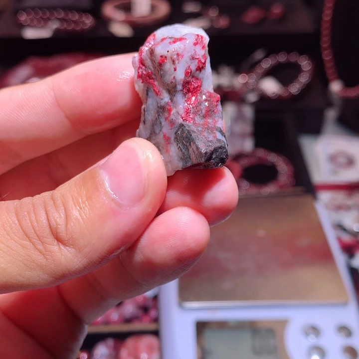 天然辰砂原石毛料天然朱砂
