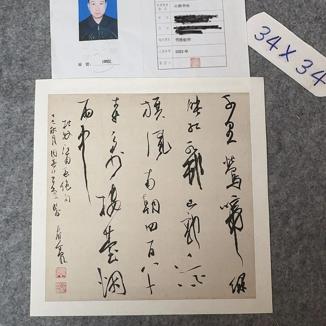 书法中书裴春亮34×34