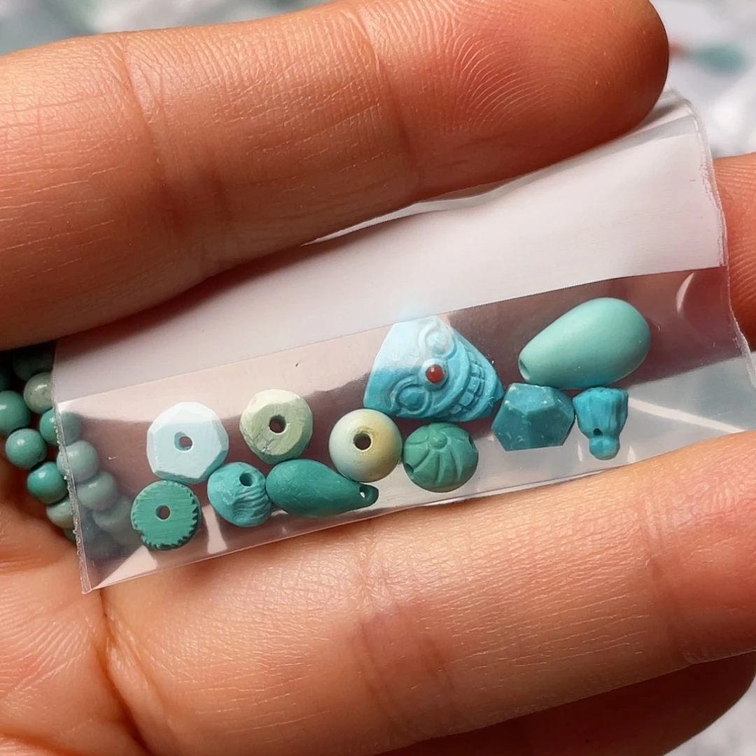 绿松石珠宝半成品未镶嵌