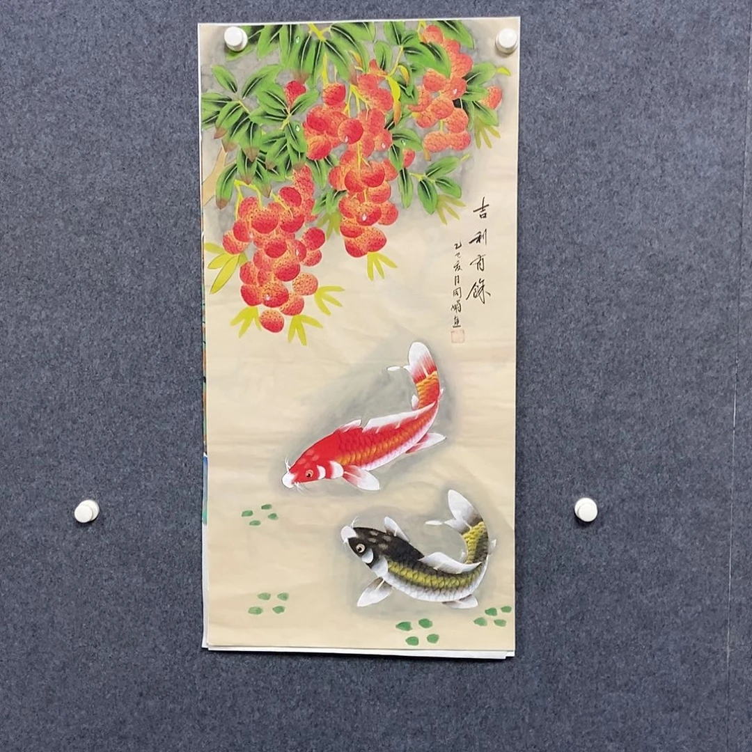 国画三尺花鸟一幅