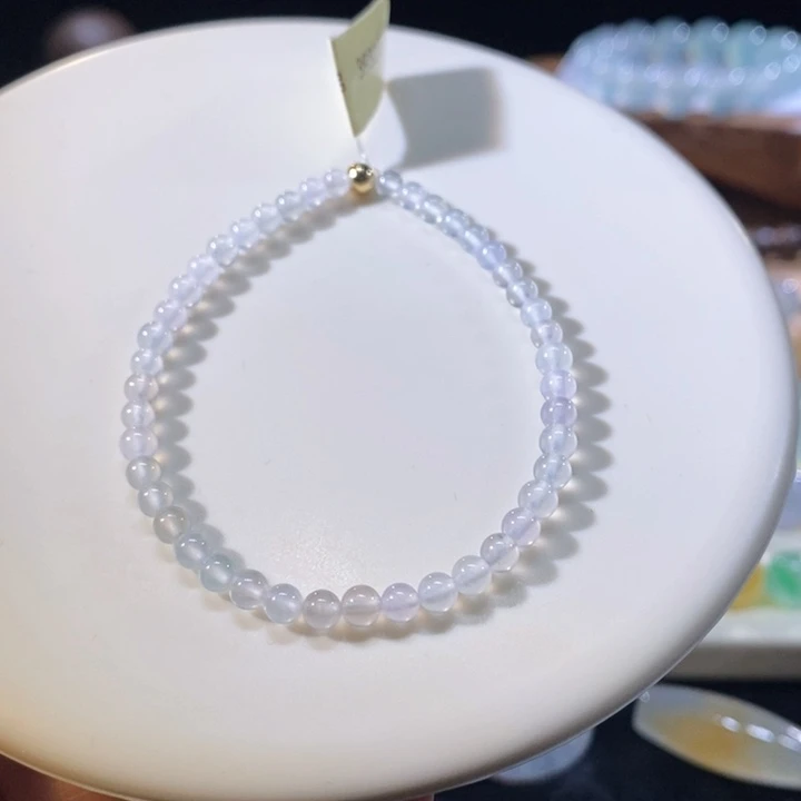 翡翠未镶嵌颈饰翡翠高冰手串卡3+