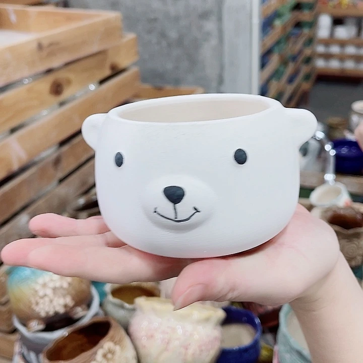 有孔，凑10元包邮陶瓷花盆发货！