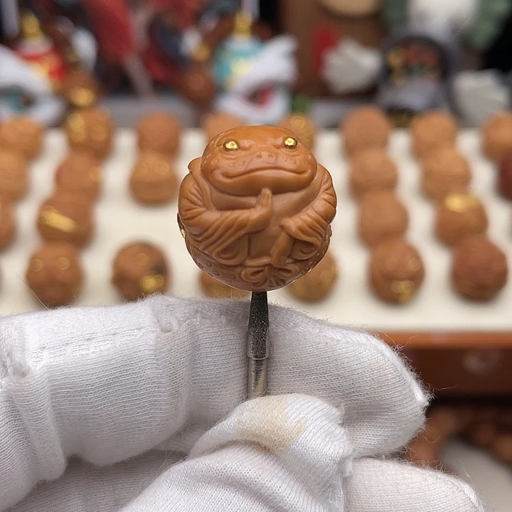 吊坠猴头核桃满工拜佛蟾仙