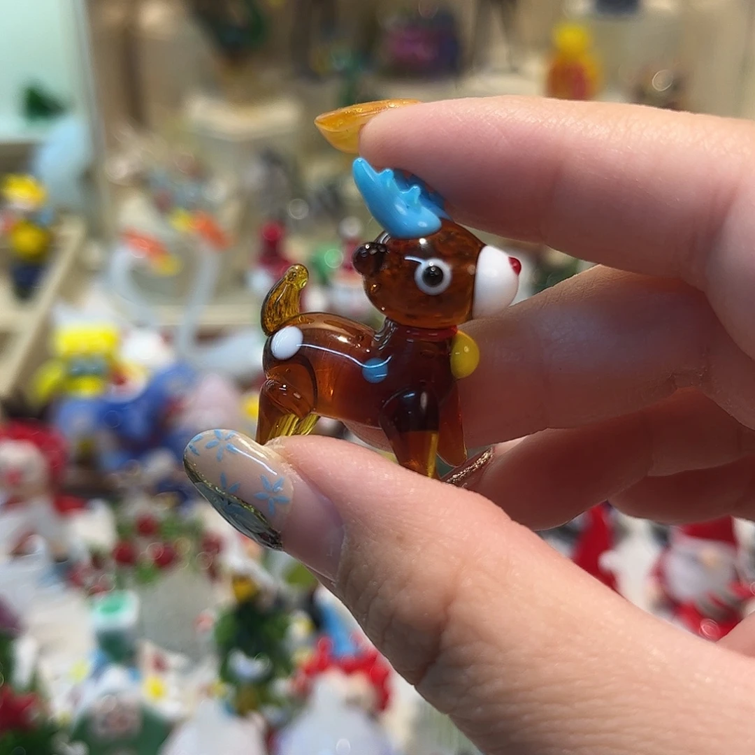 手工艺品琉璃麋鹿