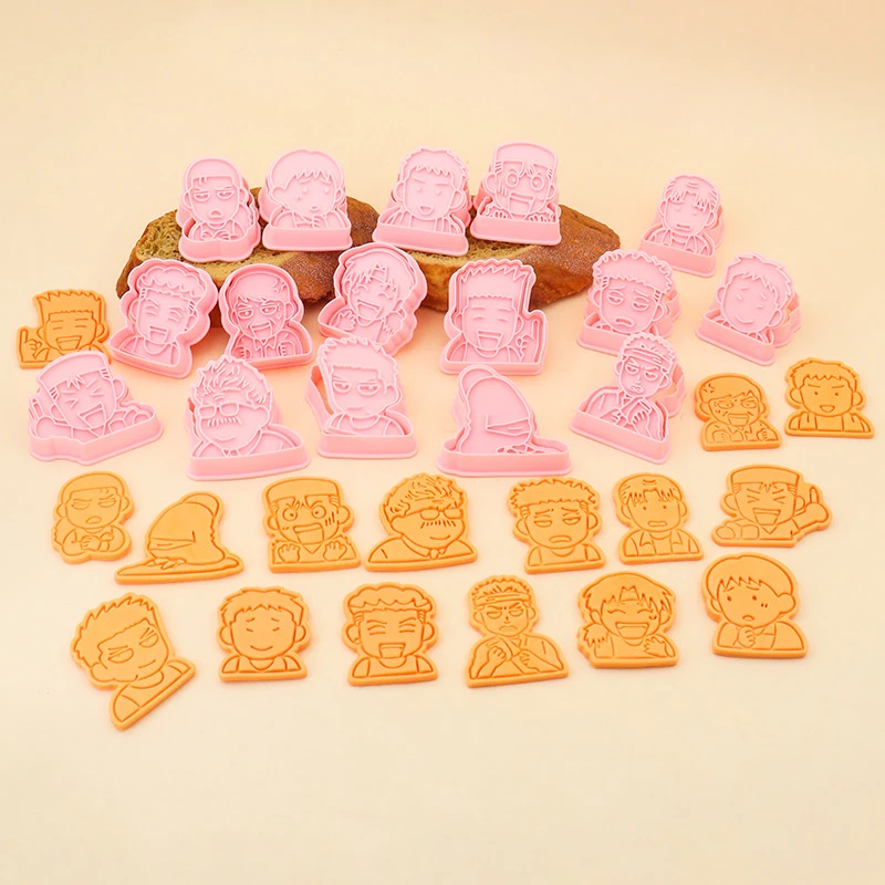 灌篮高手樱木花道卡通饼干模具3d立体按压家用糖霜曲奇烘焙工具