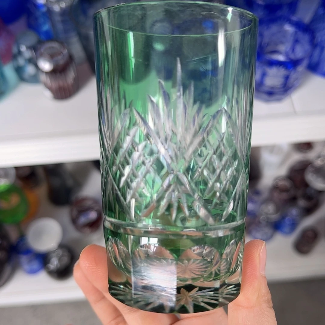 水晶玻璃高脚款微瑕一个