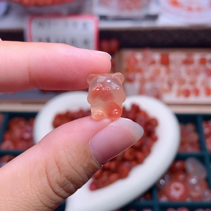 南红玛瑙未镶嵌南红小熊