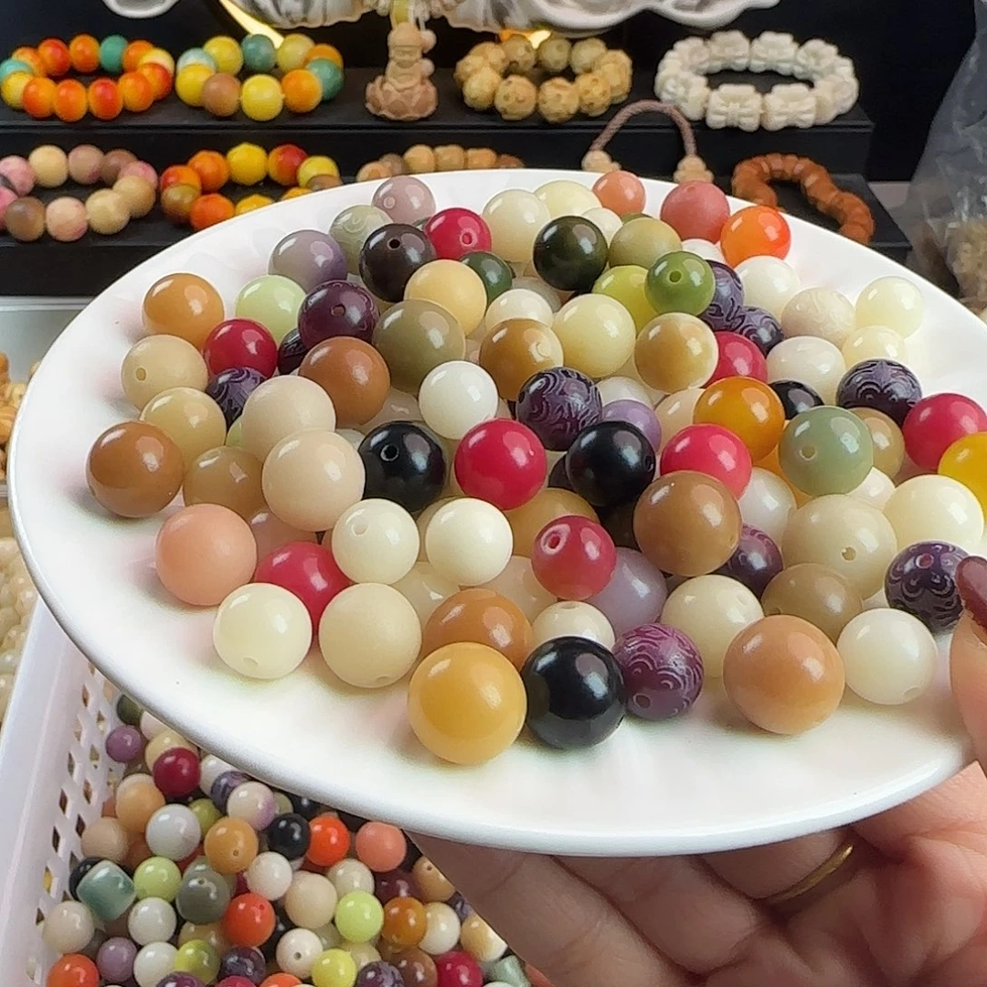 手串菩提根/象牙果卡10-13多宝圆1000颗批发