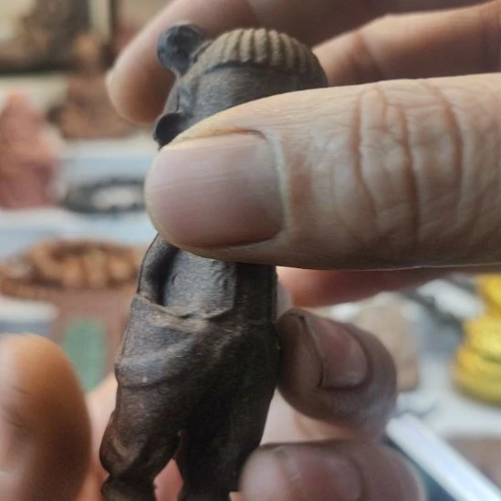 泥塑龙涎玫瑰香方哪吒瑕疵款