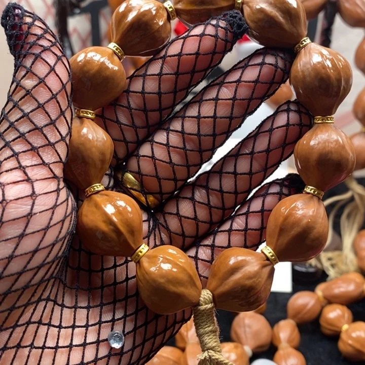 橄榄核手串/手链蜜桃1.9沙金