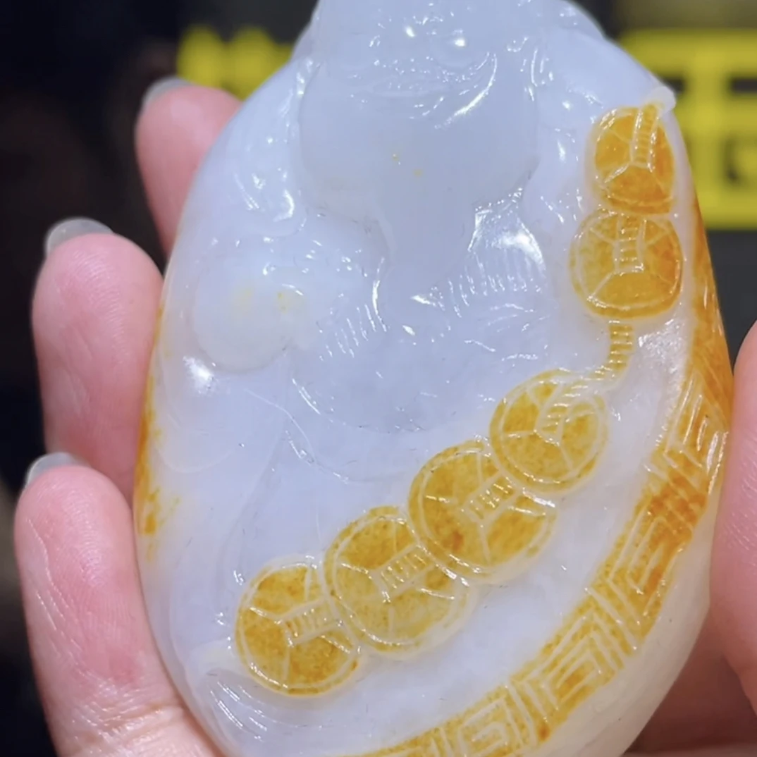 手把件货玉石把玩件文玩摆件D2