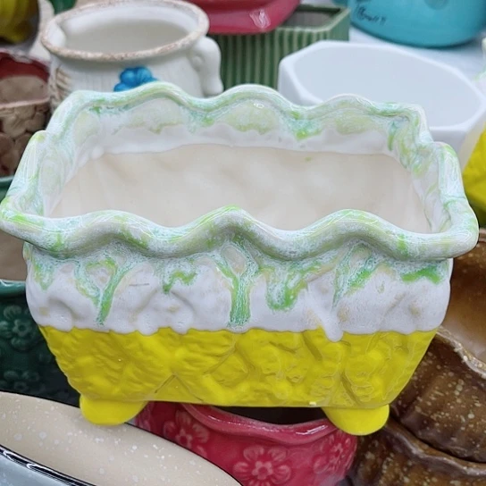 多肉绿植陶瓷花盆9.9包邮有空