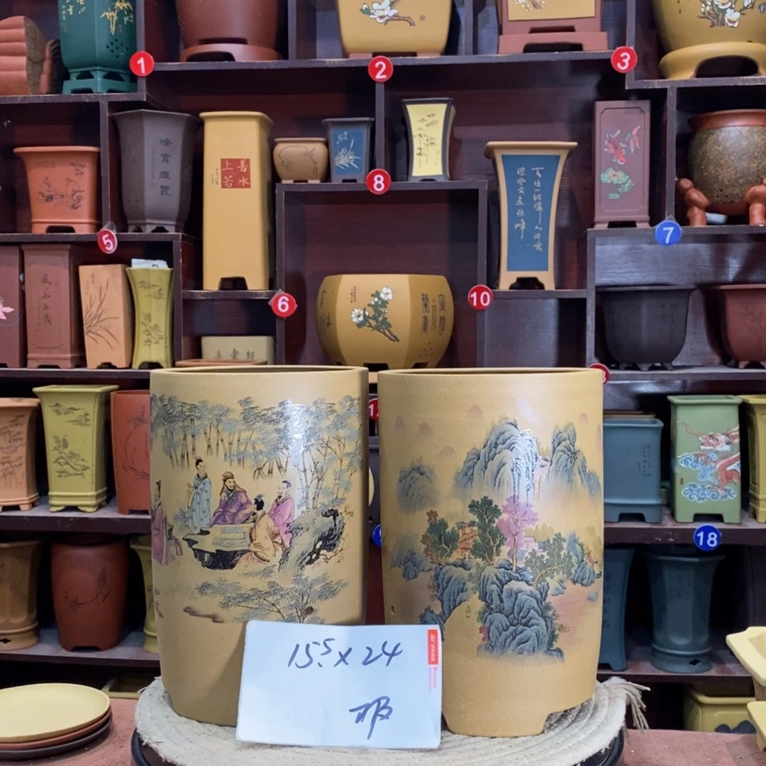 紫砂艺术紫砂花盆