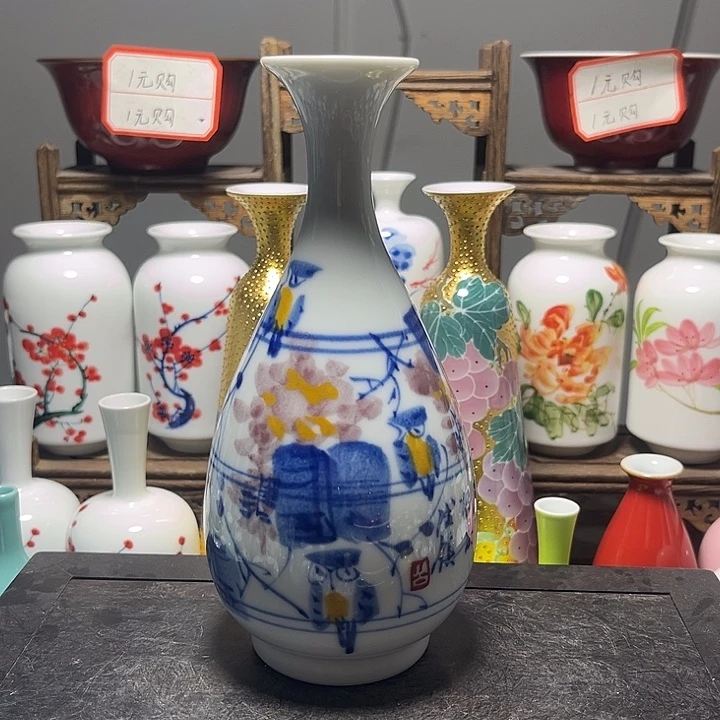 陶摆件景德镇陶瓷高17cm