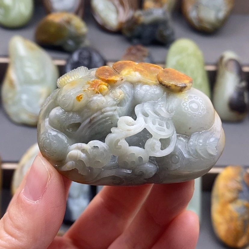 【闪购商品】未镶嵌和田玉把件5**哥