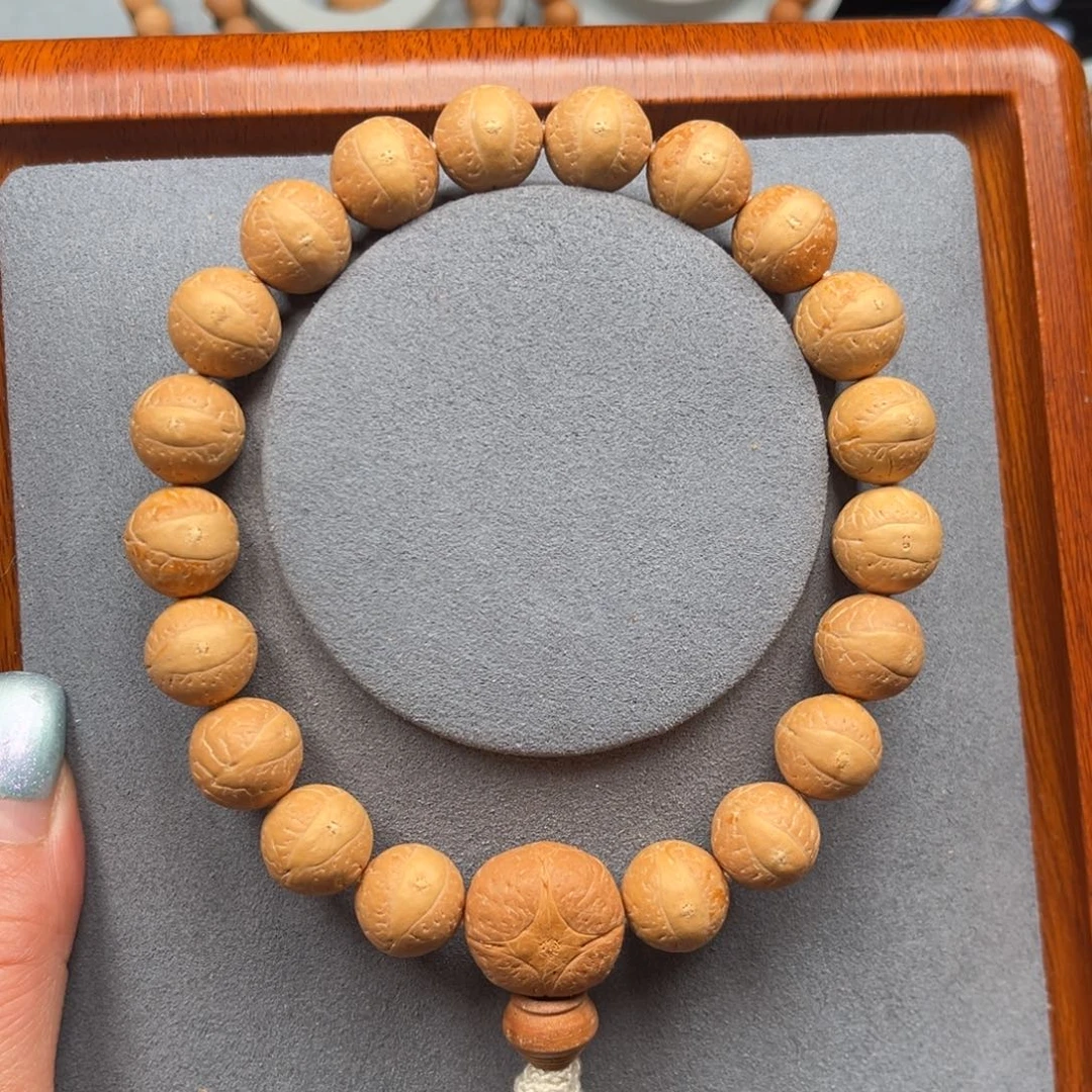 吊坠凤眼菩提13.3-13.6足球圆大眼萌手串