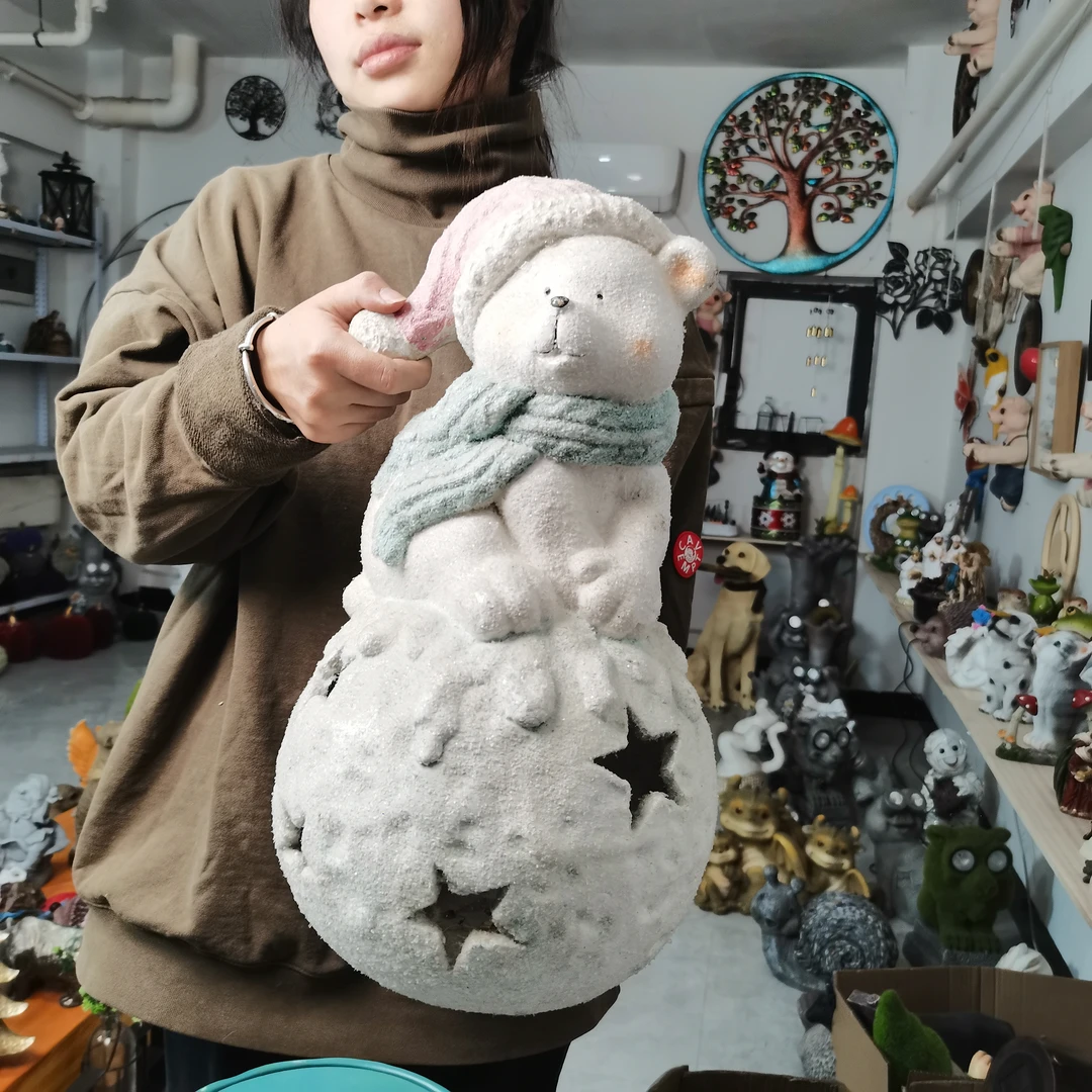 氧化镁工艺品摆件大号北极熊