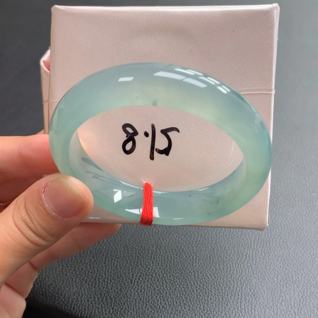 翡翠未镶嵌手镯35号51.8正海蓝之谜强推性价比完美度高