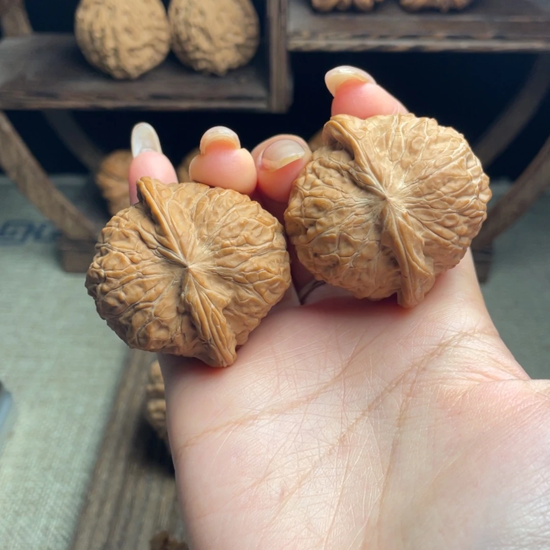 吊坠文玩核桃南瓜43 全品白茬精配毕业红皮克重打手