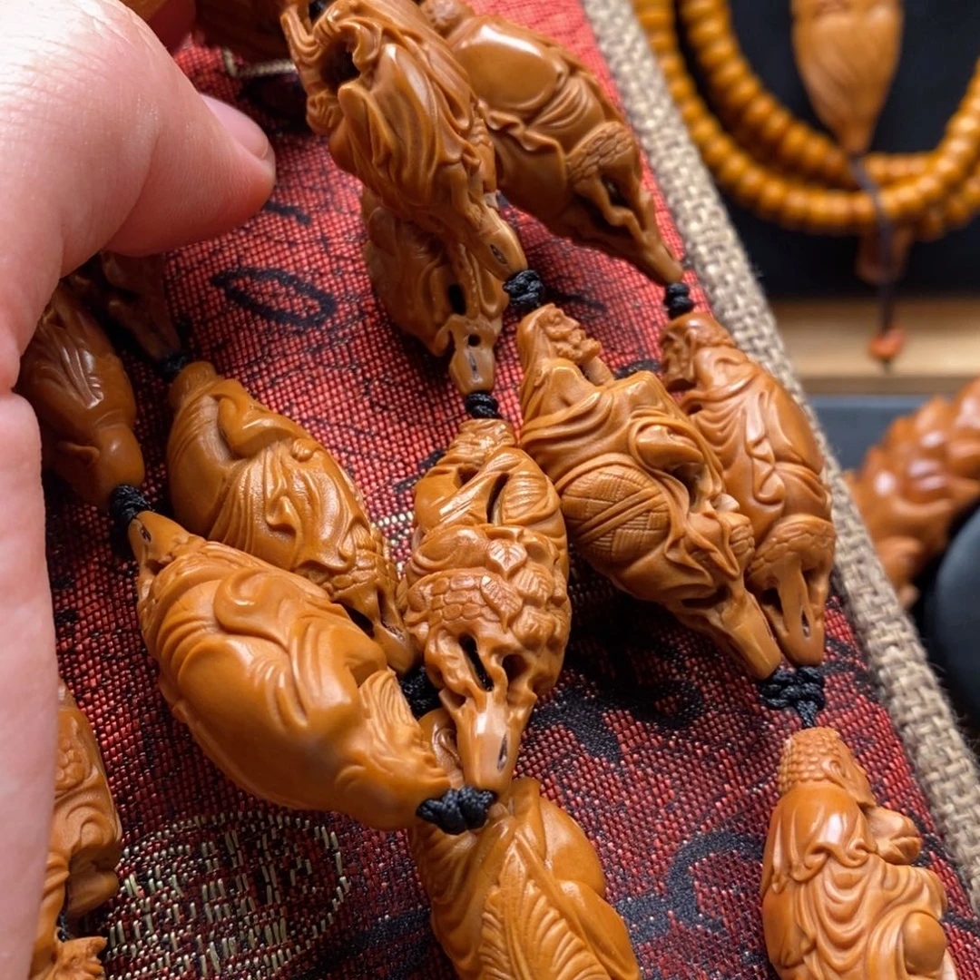 橄榄核手串柳叶罗汉