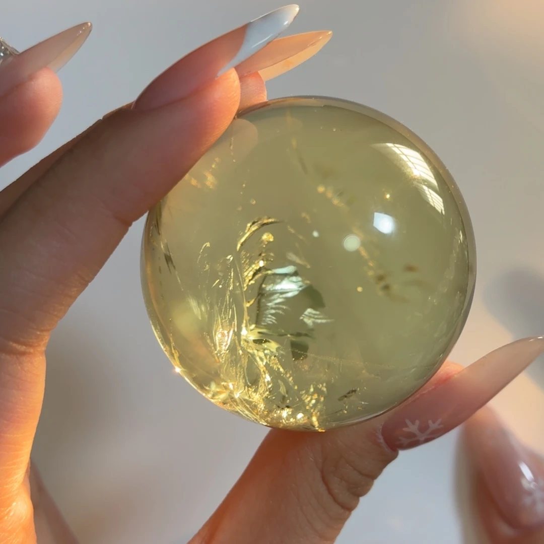 珠宝半成品黄晶未镶嵌48.7mm