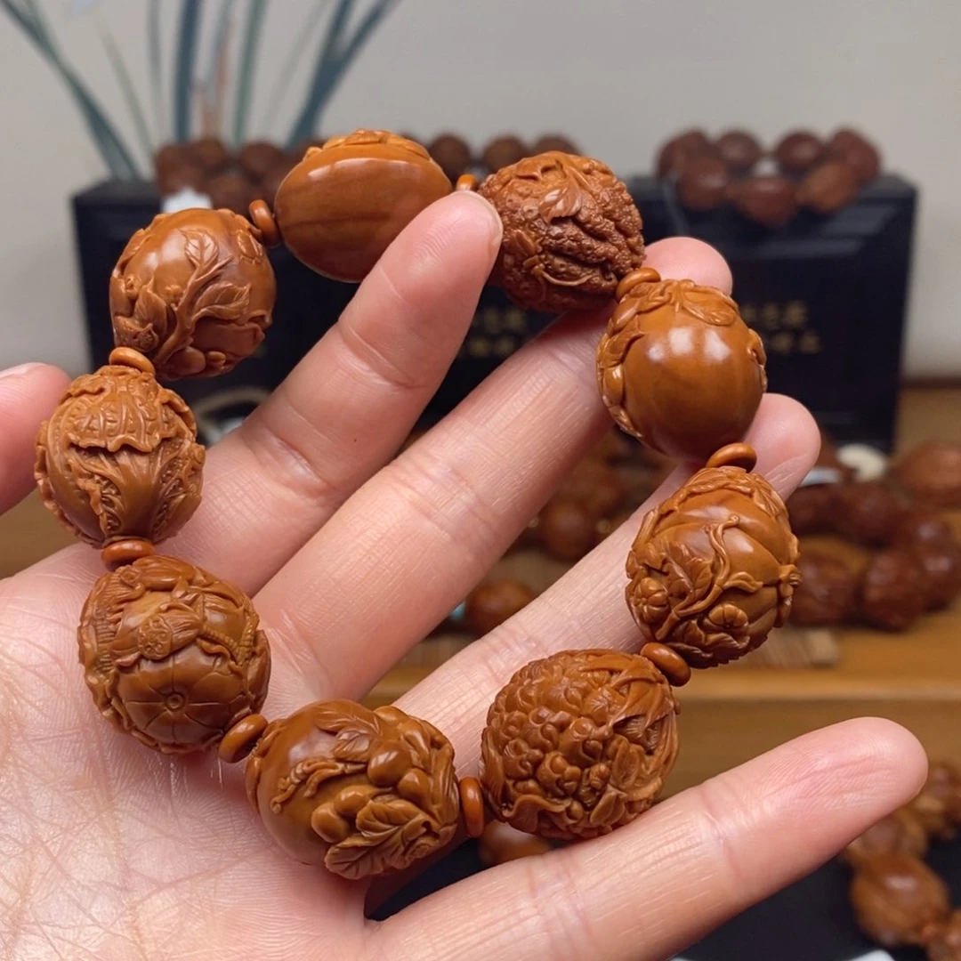 手串橄榄核许静健老师四季平安