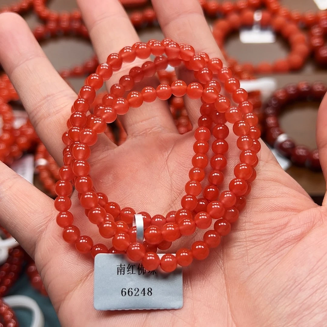 南红玛瑙未镶嵌手串