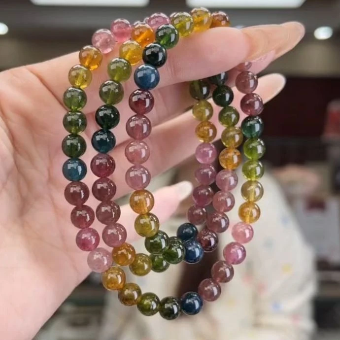 01751136碧玺/未镶嵌6mm+碧玺多圈多样性发货36