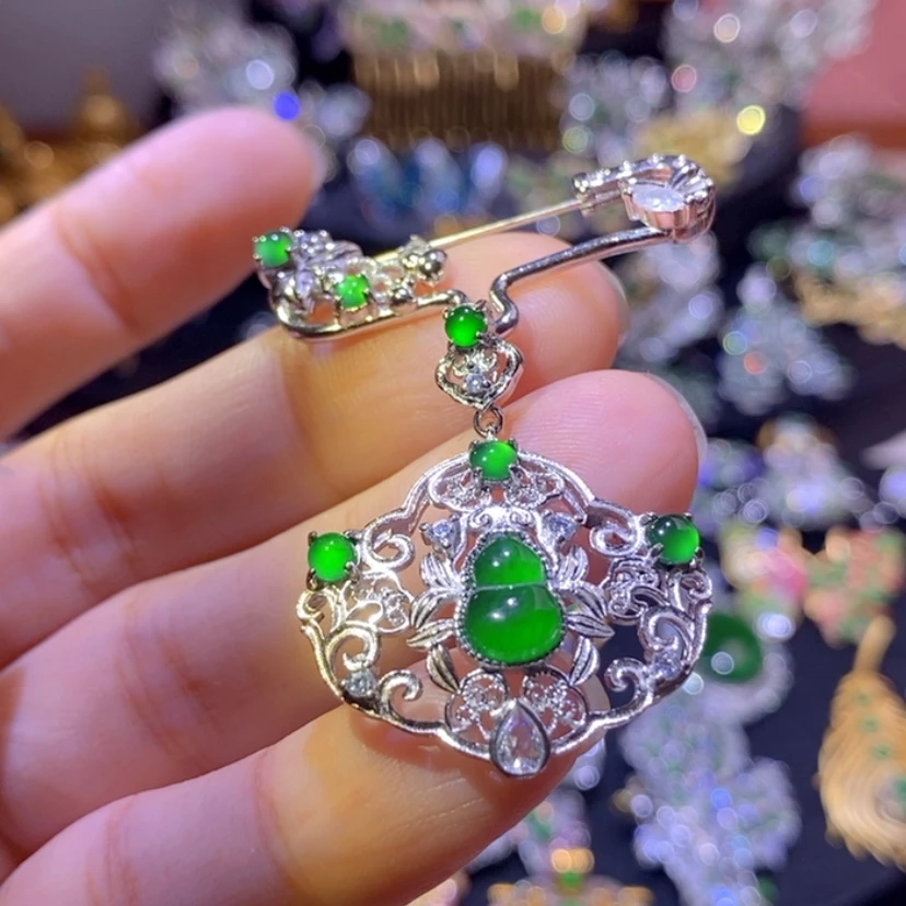 【闪购商品】翡翠挂件银S925镶嵌