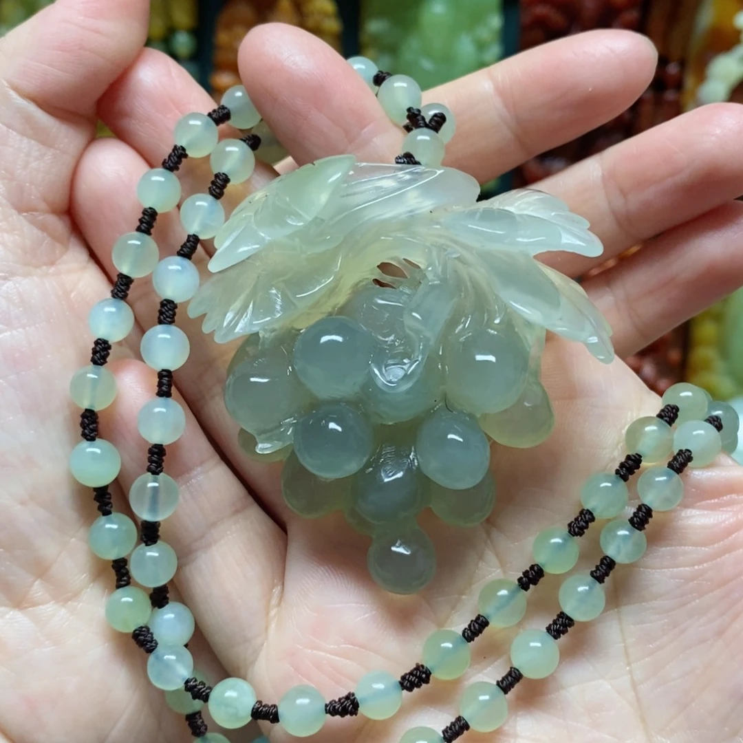 岫玉吊坠(赠链)未镶嵌