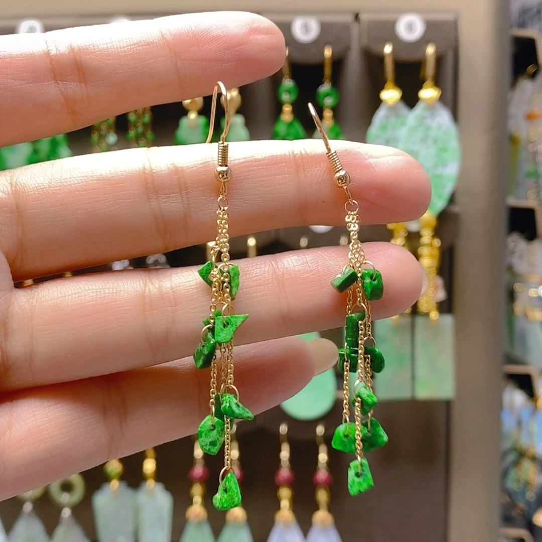 未镶嵌翡翠耳饰翡翠