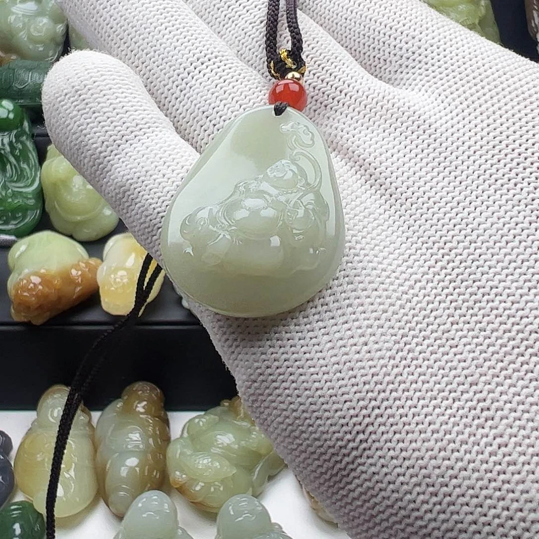 和田玉未镶嵌挂件
