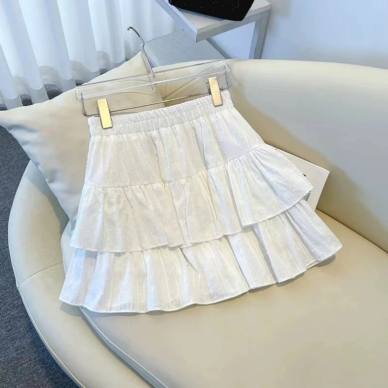 CHUMU/储慕【短蛋糕裙】春季短裙2025新款高腰A字裙蓬蓬裙子伞裙