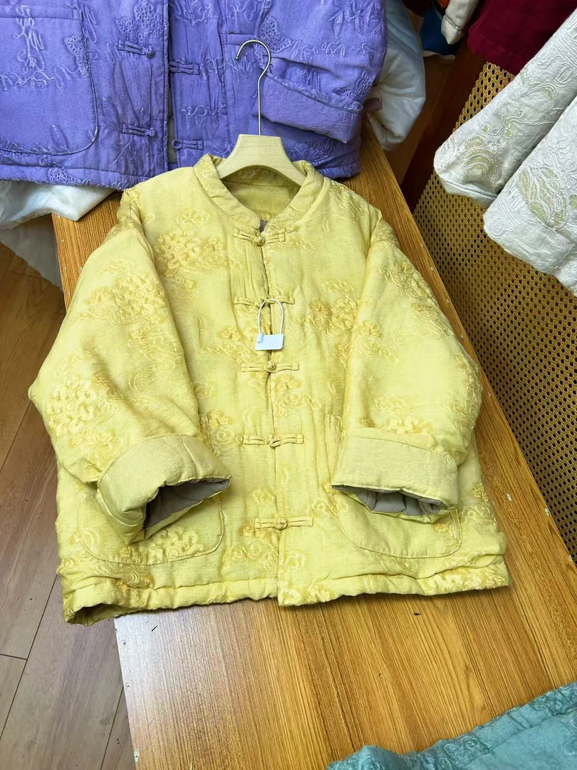 320.321.322【祥云】棉服常规秋冬汉元素中国风宽松型印花中式棉袄