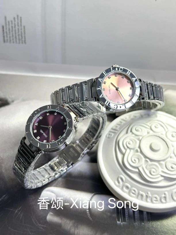 【复古暗夜紫/腮红粉】晚宴优雅时尚简约轻奢气质防水手表02/03