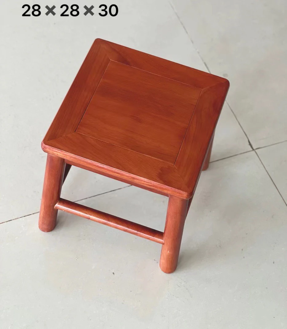 矮凳换鞋凳儿童凳小方凳摘菜凳实木金花莉榫卯结构小件家具家用