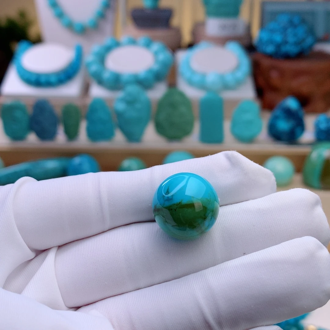 绿松石未镶嵌挂件