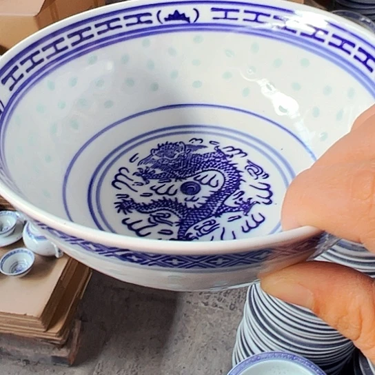 摆件陶景德镇高温玲珑陶瓷