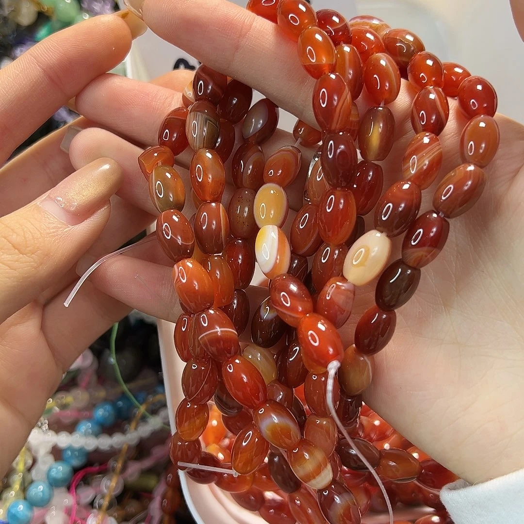 玛瑙/玉髓合金珠宝半成品红玛瑙