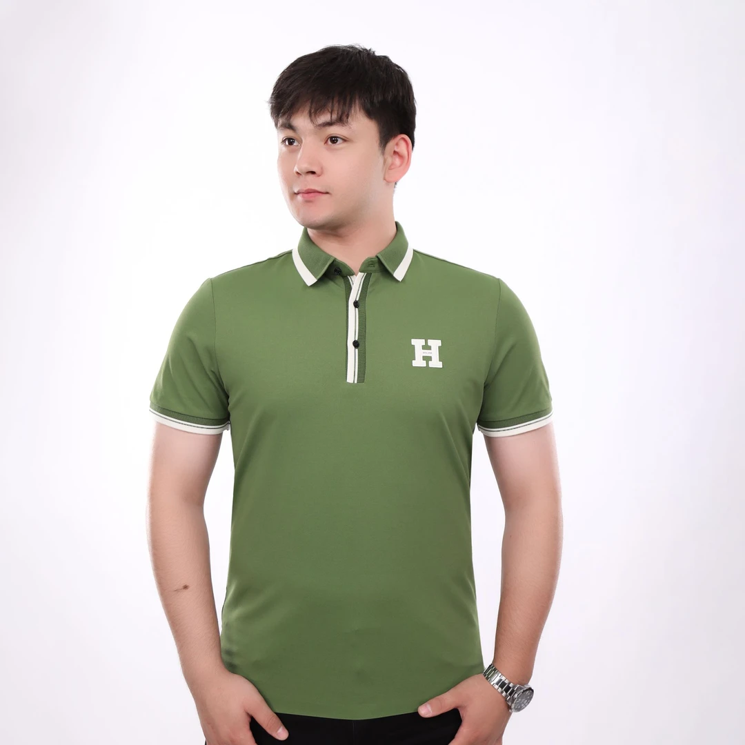 H1110上衣polo衫翻领运动Polo衫夏季短袖免烫男