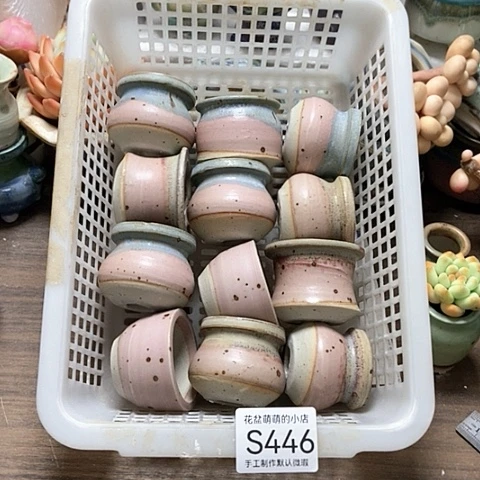 紫砂花盆446微瑕品口径3厘米左右