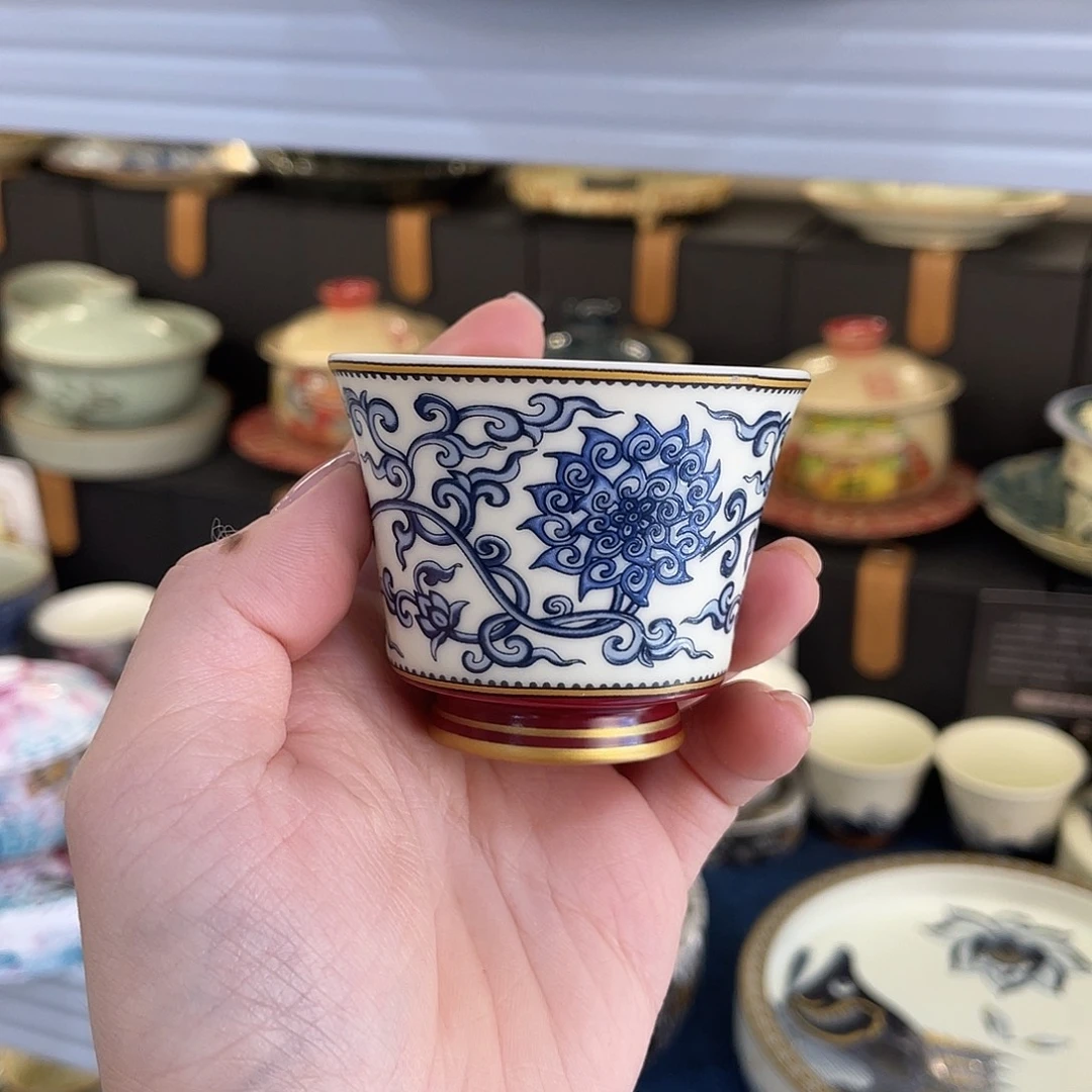 陶景德陶瓷盖碗茶具