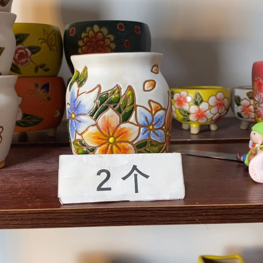 红陶韩式多肉植物花盆