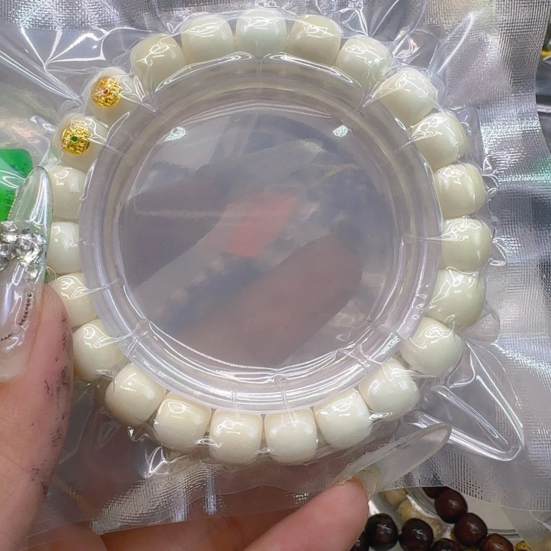 手串星月菩提305骑士白菩提10双合金镶嵌